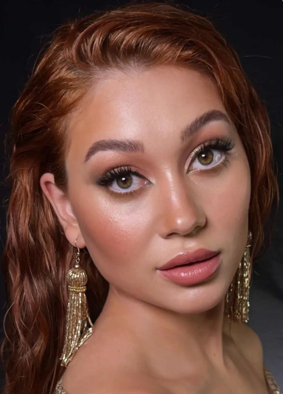 Editorial makeup application