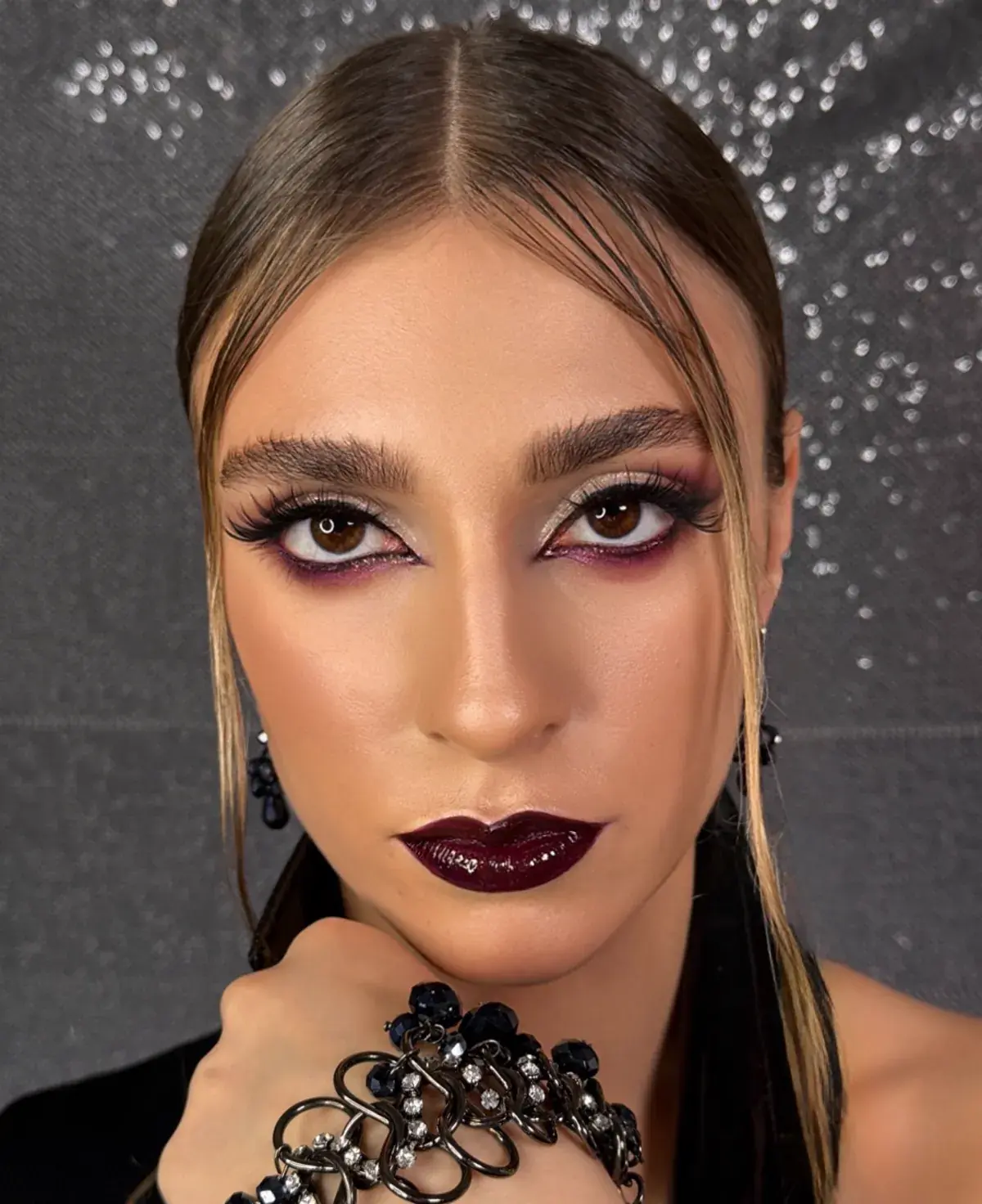 After: Before and after a fashion makeup look