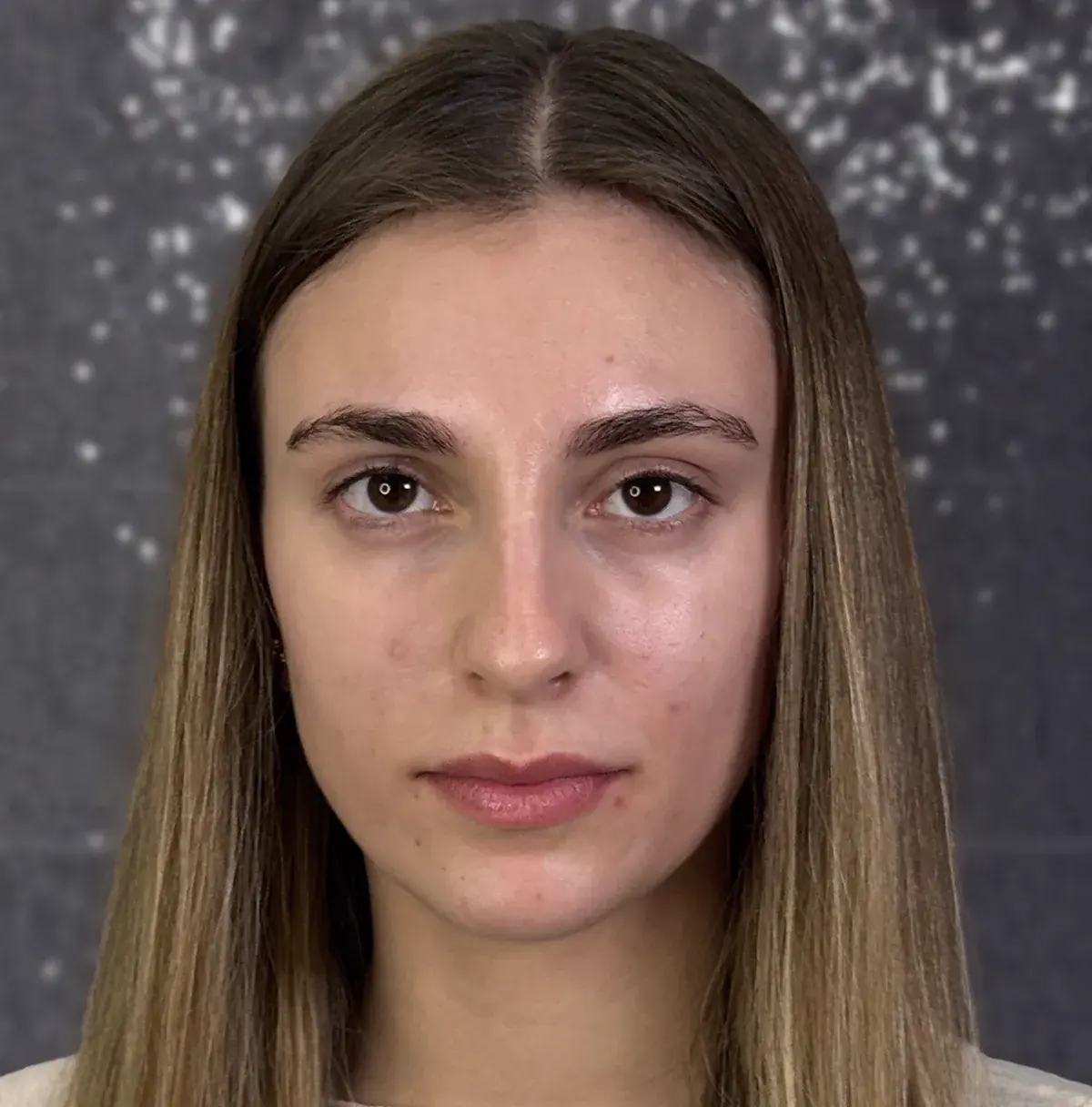Before: Before and after a fashion makeup look